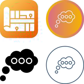 Thinking Vector Icon