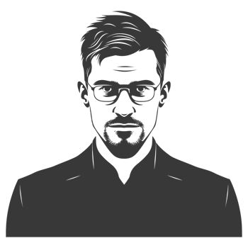 AI generated Silhouette men head thick black color only png