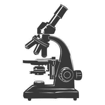 AI generated Silhouette microscope is a laboratory instrument black color only png