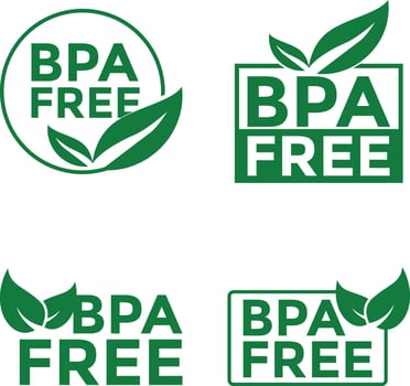 BPA Free Emblems vector