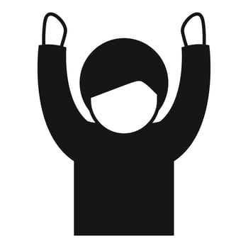 Person work exercise icon simple vector. Health mental busy vector