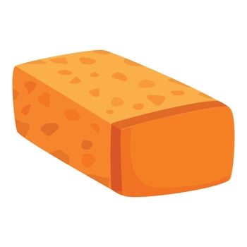Restaurant bread croutons icon cartoon vector. Snack menu loaf vector