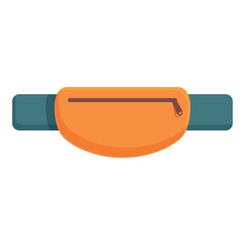 Sport running bag icon cartoon vector. Runner outdoor sport vector