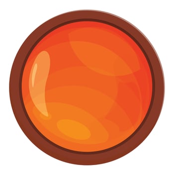 Top view diet syrup icon cartoon vector. Pure product vector
