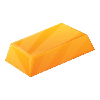 Pile gold market icon cartoon vector. Stack treasure vector