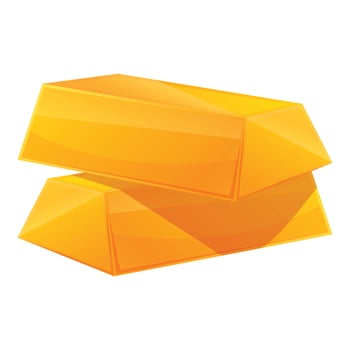 Lucky golden stack icon cartoon vector. Card festival vector