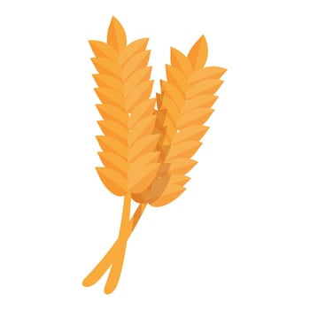 Wheat grain plants icon cartoon vector. Holy easter week vector