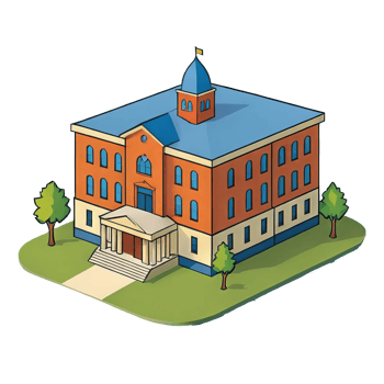 AI generated College Hand Drawn Cartoon Style Illustration png