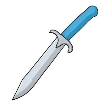 AI generated Dagger Hand Drawn Cartoon Style Illustration png