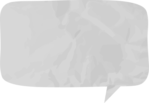old paper speech bubble png