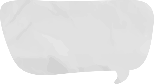 old paper speech bubble png