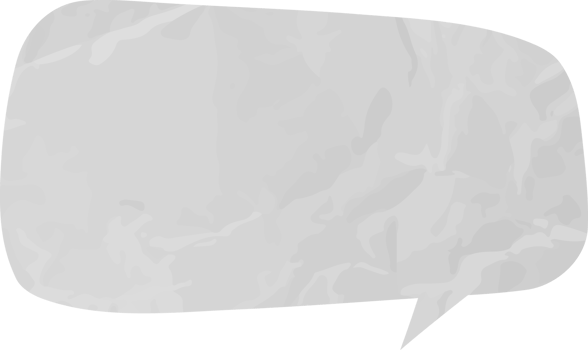 old paper speech bubble png
