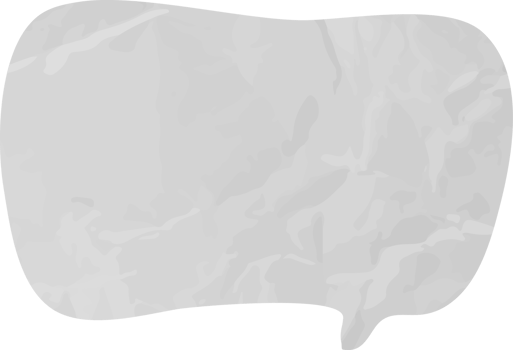 old paper speech bubble png