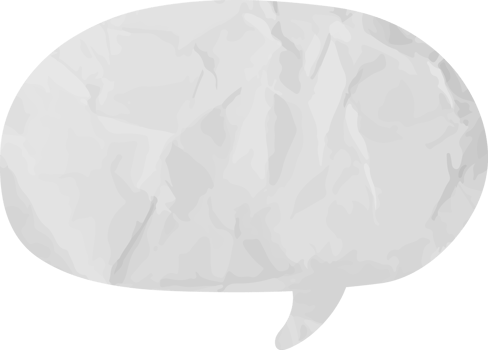 old paper speech bubble vintage wrinkled png
