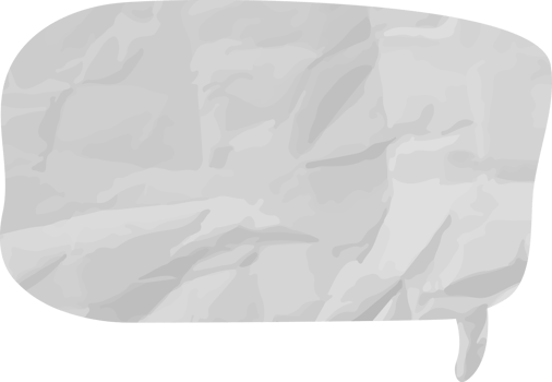 old paper speech bubble vintage wrinkled png