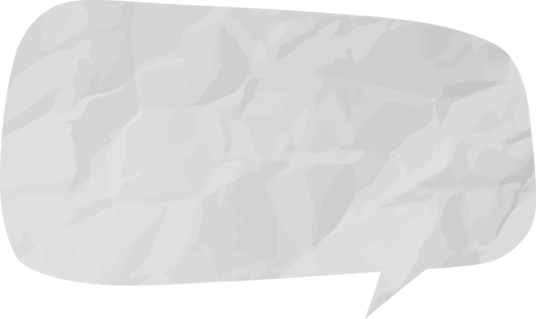 old paper speech bubble vintage wrinkled png