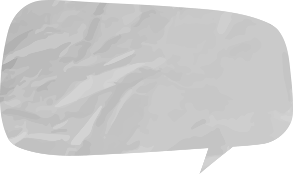 old paper speech bubble vintage wrinkled png