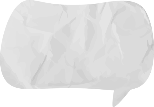 old paper speech bubble vintage wrinkled png