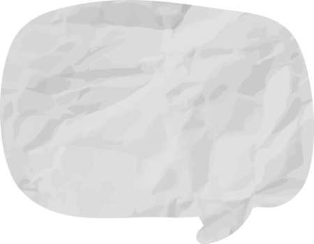 old paper speech bubble vintage wrinkled png
