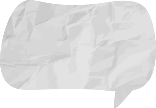 old paper speech bubble vintage wrinkled png