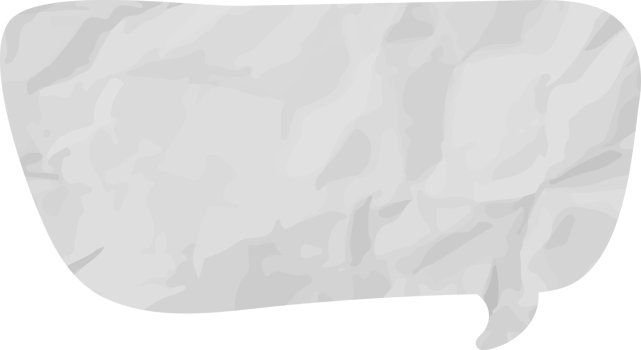 old paper speech bubble vintage wrinkled png
