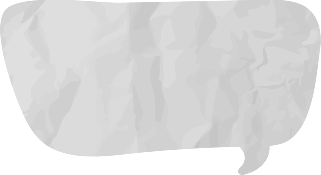 old paper speech bubble vintage wrinkled png