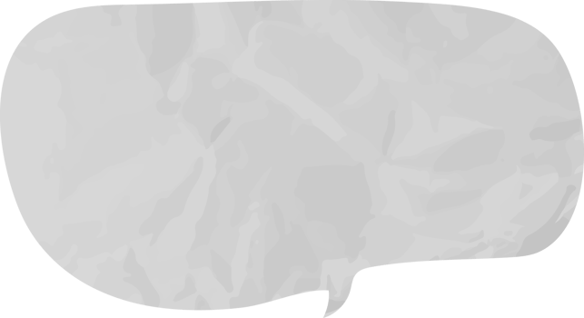 old paper speech bubble vintage wrinkled png
