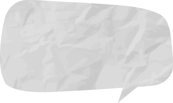 speech bubble wrinkled png