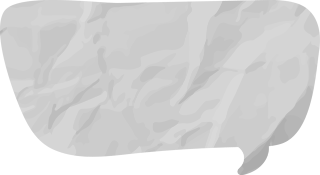 old paper speech bubble png