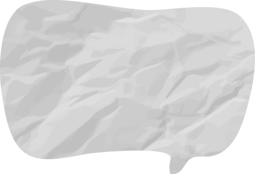 old paper speech bubble png