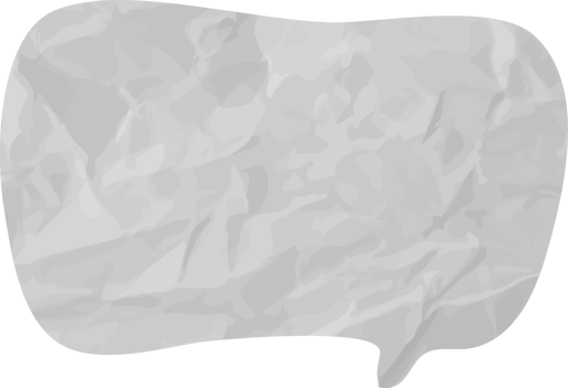 old paper speech bubble png
