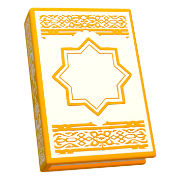 3d rendering ramadan icon concept. 3d illustration al quran icon png