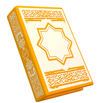 3d rendering ramadan icon concept. 3d illustration al quran icon png