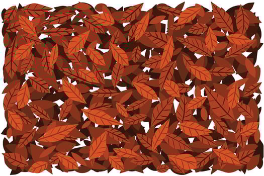 Autumn leaves background pattern wallpaper vector