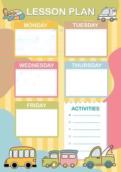 Vector transportation printable activity for kids.