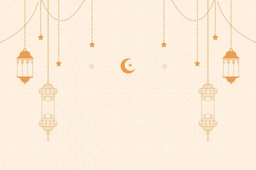 Eid al-Fitr, Ramadhan decorative greeting card vector