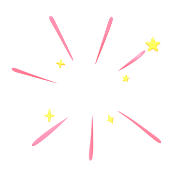 3d cute pink confetti pop png