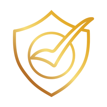gold check mark icon gold certificate stamp png