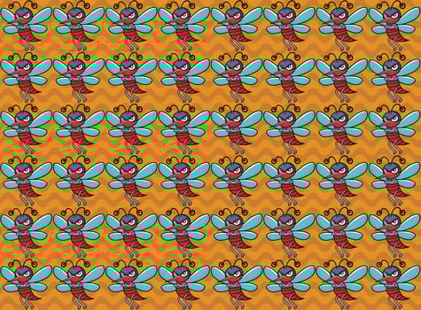 dengue mosquito, villain, aedes aegypti, mosquito, vector, pattern, vector illustration