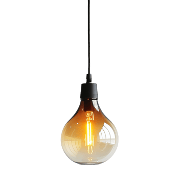 AI generated Lamp on the ceiling on transparent background png