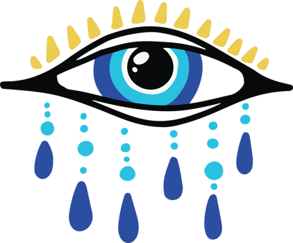 Evil eye greek blue nazar. Hand drawn turkish amulet. Symbol of luck and energy. Magic esoteric talisman. Charm and bead. png