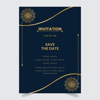 Invitation card template design vector