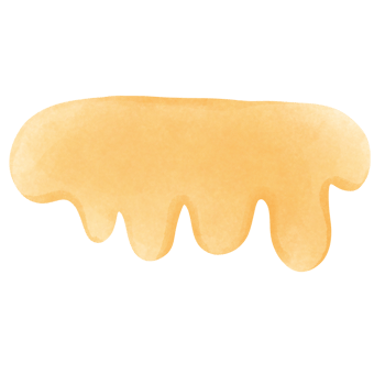 Dripping honey watercolor png