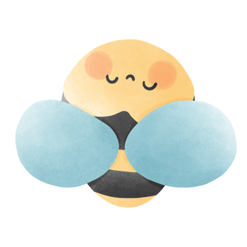 Cartoon cute bee png
