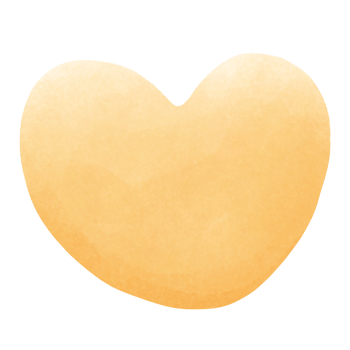 Yellow heart watercolor png
