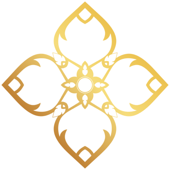 abstract flower Elegant decorative golden mandala, vintage design. png