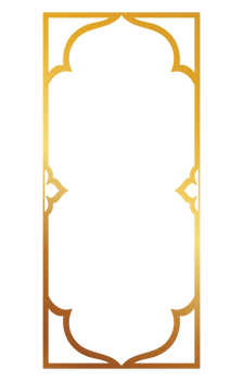 Golden frame for name tag Vintage prayer frame for decoration. png