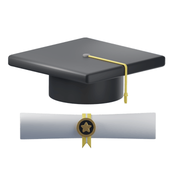 Graduation Hat 3D Icon png