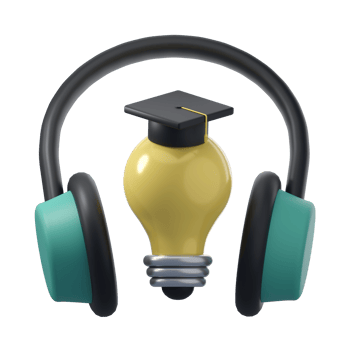 Bulb Listening 3D Icon png