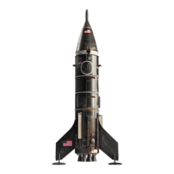 AI generated Space Rocket on Transparent background - Ai Generated png